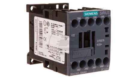 Stycznik pomocniczy 3A 4Z 0R 220V DC S00 3RH2140-1BM40