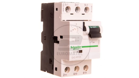 Wyłącznik silnikowy 3P 0,37kW 0,63-1A GV2RT05