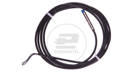 Czujnik indukcyjny M8 2,5mm wystający 10-30VDC PNP 1Z przewód 3-żyły 2m 4kHz 43mm IME08-2N5PSZW2K 1040855