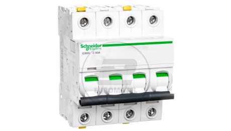 Wyłącznik nadprądowy 4P C 63A 10kA AC iC60H-C63-4 A9F07463