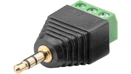 Wtyk jack 3,5mm (3-pinowy, stereo) - mocowanie śrubowe 76745 /10szt./