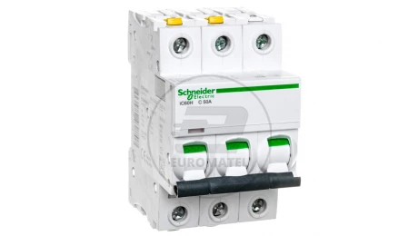 Wyłącznik nadprądowy 3P C 50A 10kA AC iC60H-C50-3 A9F07350
