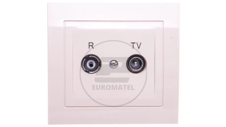 KIER Gniazdo antenowe RTV zakończeniowe 10dB beżowe GPA-10WPZ/01