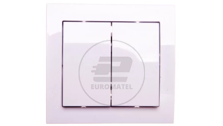 KIER Łącznik schodowy podwójny biały ŁP-10W/00