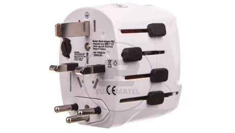 Adapter podróżny - uniwersalny 100V-250V 10A P0056