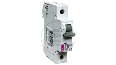 Wyłącznik nadprądowy 1P B 20A 6kA AC ETIMAT 6 002111517