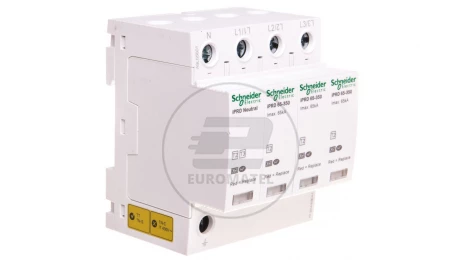 Ogranicznik przepięć C Typ 2 3P+N 65kA ze stykiem pomocniczym iPRD-65r-65kA-350V-3PN A9L65601