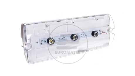 Oprawa HELIOS W 12,0m IP65 PLED 3x1W 1h jednozadaniowa autotest HWD/3x1W/B/1/SE/AT/TR