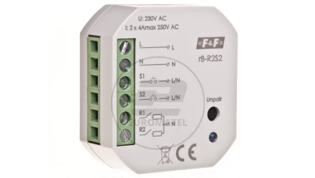 Proxi Power Przekaźnik włącz/wyłącz 230V AC montaż w puszcze fi60 rB-R2S2