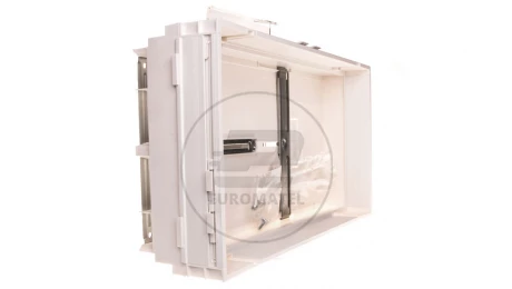 Płyta pola licznika 250x450mm z zamontowanymi krzyżakami biała U96N