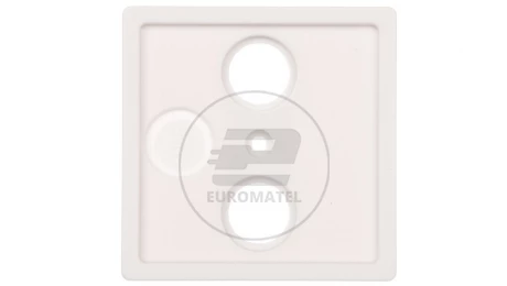 Berker Q.1/Q.3 Płytka czołowa do gniazda antenowego RTV 2- i potrójnego biały aksamit 12036089