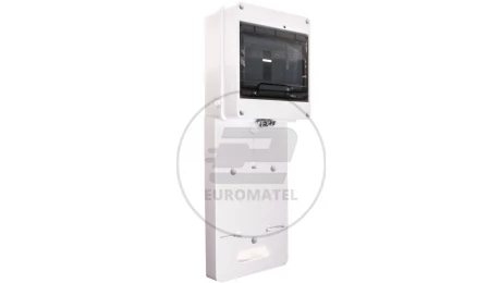 Tablica licznikowa jednofazowego z szybą dymną 420x157mm z miejscem na zabezpieczenia 7xS biała TLR-1F-N-PE 0112-00