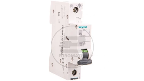 Wyłącznik nadprądowy 1P C 25A 6kA AC 5SL6125-7