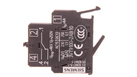 Styk pomocniczy 1P montaż czołowy 3VT9100-2AB10