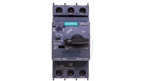 Wyłącznik do transformatorów 3P 2,8-4A 100kA S00 3RV2411-1EA10