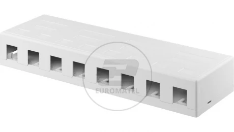 Pusta obudowa Keystone 8-port - umożliwia łatwy montaż metodą Snap-In 79426