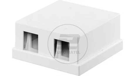 Pusta obudowa Keystone 2-port - umożliwia łatwy montaż metodą Snap-In 79366