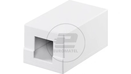 Pusta obudowa Keystone 1-port - umożliwia łatwy montaż metodą Snap-In 79355