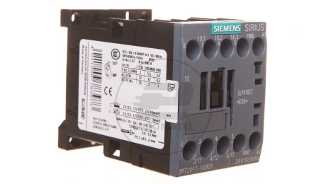 Stycznik mocy 12A 3P 24V AC 1Z 0R S00 3RT2017-1AB01