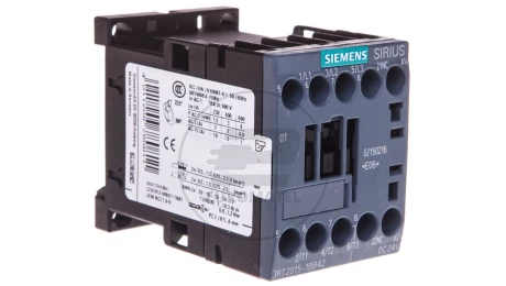 Stycznik mocy 7A 3P 24V DC 0Z 1R S00 3RT2015-1BB42