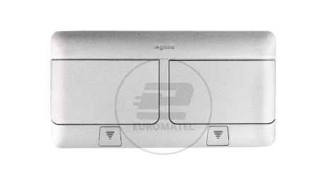 Pop-up Puszka podłogowa 100x210x61,2mm 6-modułowa aluminium 054012