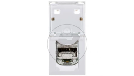 MOSAIC Gniazdo komputerowe pojedyncze RJ45 kat.6a STP 1M białe 076573