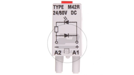 Moduł sygnalizacyjny LD (diody: LED czerwony + D) 24-60V DC M42R szary 854844