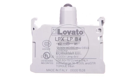 Oprawka z LED czerwona 12-30V AC/DC LPXLPB4