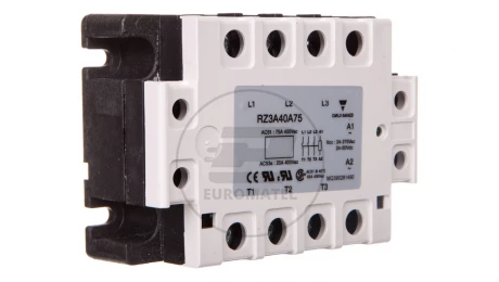 Przekaźnik półprzewodnikowy trójfazowy 75A 24-440V AC 24-275VAC/24-50VDC RZ3A40A75 2609879