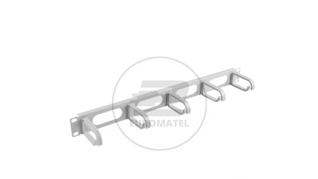Organizer kabli 19 1U z 5 uchwytami - typ B szary AK-1205-S