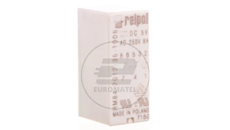 Przekaźnik miniaturowy 2P 8A 5V DC PCB AgNi RM84-2012-35-1005 600332
