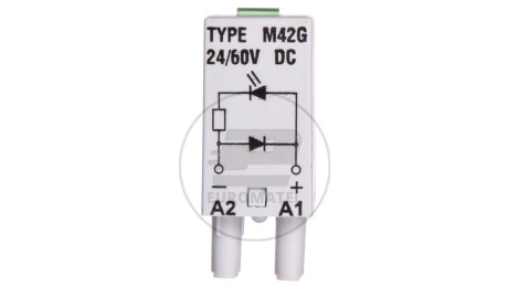 Moduł sygnalizacyjny LD (diody: LED zielony + D) 24-60V DC M42G szary 854843