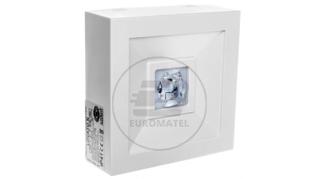 Oprawa awaryjna LED 1W 3h LOVATO N ECO LED 1W (opt. koryt.) jednozadaniowa biała LVNC/1W/E/3/SE/X/WH
