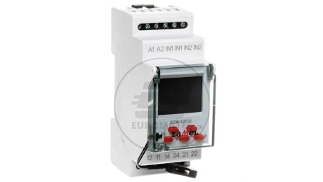 Programator cyfrowy 2-kanałowy tygodniowy 2-modułowy 24-250V AC / 30-300V DC ZCM-12P/U EXT10000187