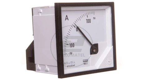 Amperomierz analogowy 72x72 N IP50 BB17 +/-150A/+-60mV pozycja pracy C3 K=90 st. bez atestu KJ MA17N BB1700000000