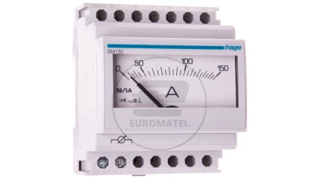 Amperomierz analogowy tablicowy 0-150A klasa 1,5 70x85mm SM150
