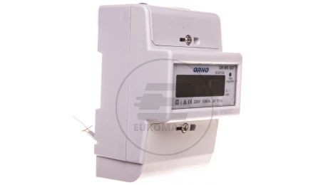 Wskaźnik zużycia energii elektrycznej 1-fazowy 80A 230V z wyświetlaczem LCD OR-WE-502
