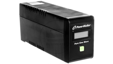 UPS POWER WALKER LINE-INTERACTIVE 600VA 2x PL 230V, czysta sinusoida, RJ11/45 IN/OUT, USB, LCD VI 600 SW/FR