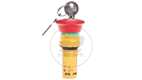 Przycisk bezpieczeństwa 22mm 2R IP65 klucz XB7NS9444