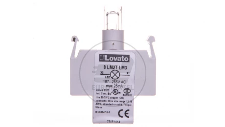 Oprawka z LED zielona 187-265V AC 8LM2TLM3