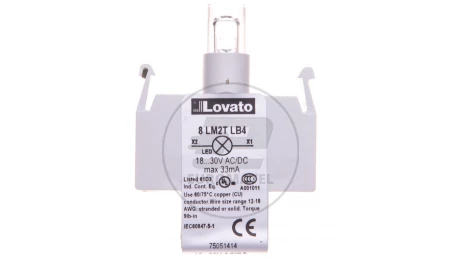 Oprawka z LED czerwona 18-30V AC/DC 8LM2TLB4
