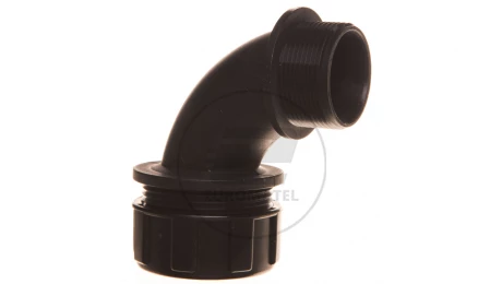 Dławnica kątowa do węża osłonowego M32 IP65 SILVYN MPC 90stopni M32x1,5 czarna 55502484
