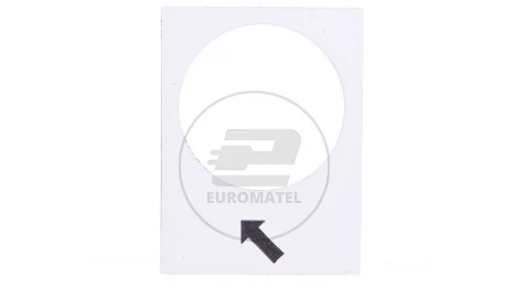 Tabliczka opisowa biała prostokątna 30x40mm PODNOSZENIE WOLNO ZB2BY4913