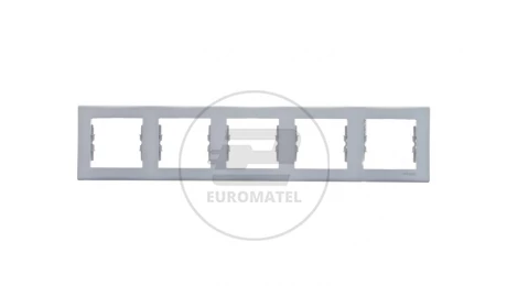 Sedna Ramka pięciokrotna pozioma szara SDN5800933