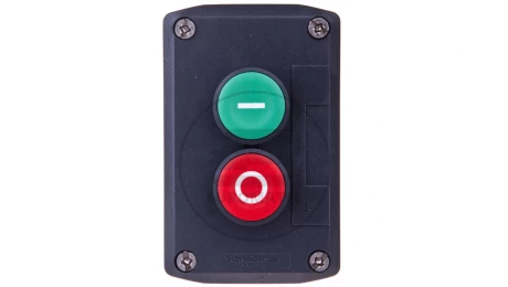 Kaseta sterownicza 2-otworowa z przyciskami zielony/czerwony IP65 XALD213
