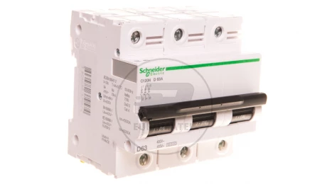 Wyłącznik nadprądowy 3P D 63A 10kA AC C120N A9N18386