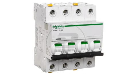 Wyłącznik nadprądowy 4P D 40A 6kA AC iC60N-D40-4 A9F05440