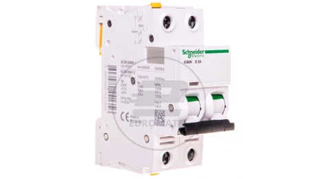 Wyłącznik nadprądowy 2P D 2A 6kA AC iC60N-D2-2 A9F05202