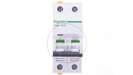Wyłącznik nadprądowy 2P C 0,5A 6kA AC iC60N-C0,5-2 A9F04270