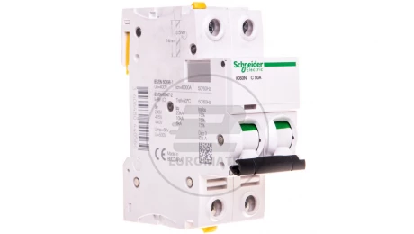 Wyłącznik nadprądowy 2P C 50A 6kA AC iC60N-C50-2 A9F04250